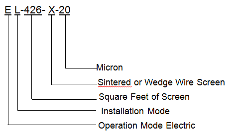 EL series self-cleaning filter element