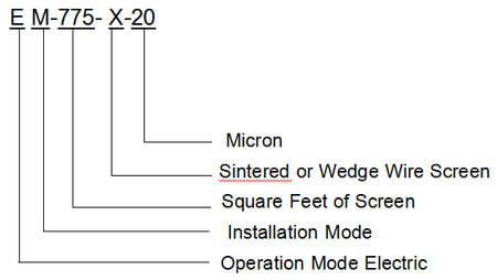 EM series self-cleaning filter model 2